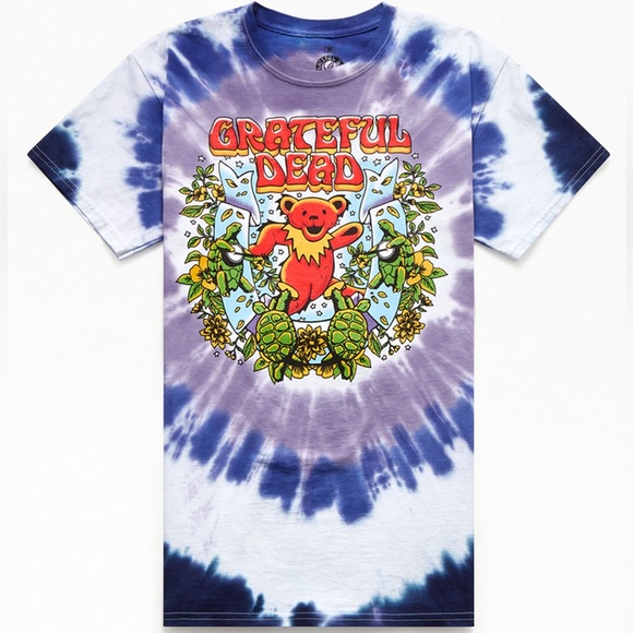 PacSun | Shirts | Grateful Dead Spiral Tie Dye Papa Bear Graphic Band ...
